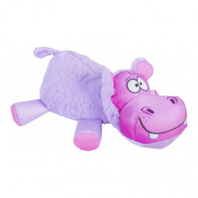 Плюшена играчка за кучета Zolux Friends Hicham Hippo във формата на хипопотам 