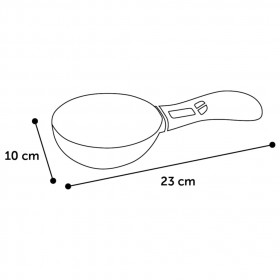 Дигитална, мерителна лъжица за храна Flamingo DIGITAL FOOD SCOOP с електронна везна за измерване на количеството храна