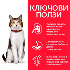 Суха храна за котки над 7 години- Hill's Science Plan Mature Adult 7+ с пилешко опаковка 10 кг + подарък  двулицева чанта