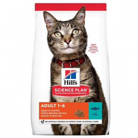 Суха храна за котки от 1 до 6 години - Hill's Science Plan Adult с риба тон
