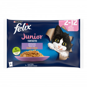 Мултиопаковка Грил в желе пауч за малки котенца PURINA FELIX Fantastic Пиле 4х85гр.