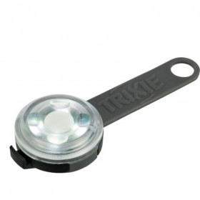Медальонче с LED светлина за повод или кашка Trixie Flasher USB, подходящо за вечерни разходки