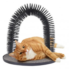 Драскалка за нокти с масажор Flamingo Massage and grooming arch за котки