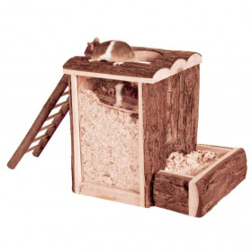 Кула за гризачи Trixie Burrow tower от дървесна кора