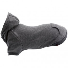 Мек, памучен кучешки суитшърт Trixie BE NORDIC Flensburg hoodie в сив цвят