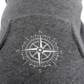 Мек, памучен кучешки суитшърт Trixie BE NORDIC Flensburg hoodie в сив цвят