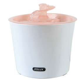 Фонтан за прясна вода  Zolux Calypso Water fountain 3L подходящ за кучета и котки в розов цвят
