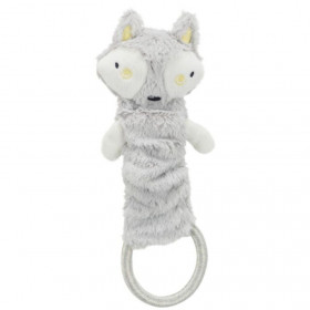 Плюшена играчка за малки кученца Trixie Junior dangling toy  животинче с шумоляща вътрешност и въже