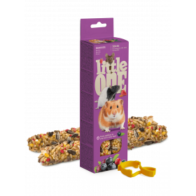 Крекери за дребни гризачи Little One sticks с горски плодове 2х60 гр.
