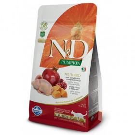 Храна за котки N&D CAT STERILIZED PUMPKIN 5kg -  за кастрирани, тиква с пъдпъдък и нар
