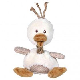 Плюшена играчка за кучета Trixie Duck патенце със звук и въже