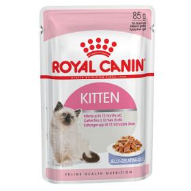 Royal Canin Kitten in Jelly - Пълноценна мокра храна със сос в пауч за подрастващи котенца до 12 месеца