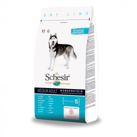 Schesir Adult Maintenance with Fish Monoprotein - пълноценна храна с месо риба, за кучета над 12 месечна възраст