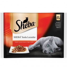 Селекция от паучове Sheba месно меню в сос