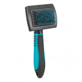 Четка за кучета Trixie Soft brush за отстраняване на заплитания и премахване на подкосъма 7x16 см.
