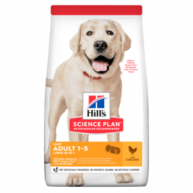 Hill’s Science Plan Canine Adult Light Lаrge Breed с пилешко  - Пълноценна суха храна за кучета от едри породи над 25кг, с понижени енергийни нужди, на възраст от 1 до 5 години