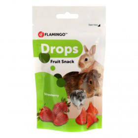 Ягодови лакомства Flamingo Strawberry drops за гризачи