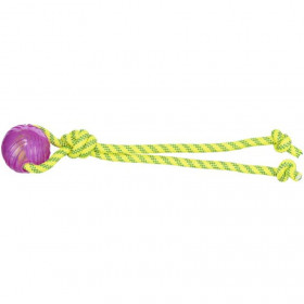 Кучешка плаваща играчка Trixie Aqua Toy playing rope with ball - въже с гумена топка