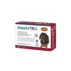 Дъвчащи обезпаразитяващи таблетки Simparica Trio за кучета с телесно тегло от 5 - 10 кг.