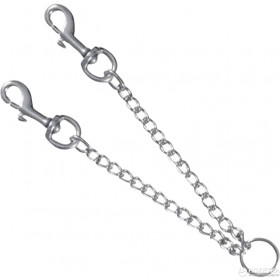 Trixie Twin Chain Coupler Chromed - Повод за две кучета - хромиран 60 см х 4 мм