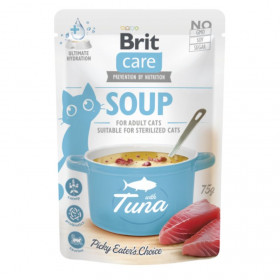 Супа за котки Brit Care Cat Soup with Tuna фино месо от риба тон в бульон, БЕЗ зърнени култури