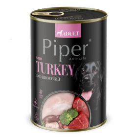 Консервирана храна за кучета Piper® Adult 400г - с пуйка и броколи