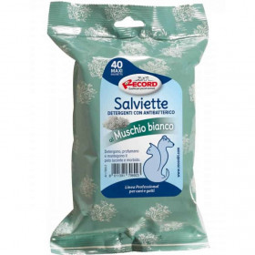  Мокри кърпи за кучета и котки RECORD WET WIPES White Musk с аромат на бял мускус