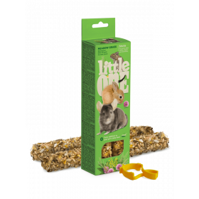 Крекери за гризачи Little One Sticks с ливадно сено и тимотейка 2х55 гр.