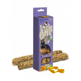 Крекери за гризачи и зайци Little One Sticks с цветя и билки 2х55 гр.