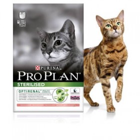 Purina Pro Plan Суха храна за кастрирани котки STERILISED от 1 до 7 години сьомга