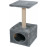 Драскалка Zolux SOLO CAT TREE - с къщичка и една площадка, 31см х 31см х 56см