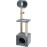 Драскалка Zolux TRIO CAT TREE  с къщичка и три зони, 41см х 47см х 124 см