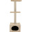  Драскалка Zolux DUO CAT TREE с къщичка и две площадки, 40см х 30см х 87см