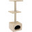  Драскалка Zolux DUO CAT TREE с къщичка и две площадки, 40см х 30см х 87см