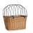 Кошница за велосипед Beeztees Bicycle Basket с телено покритие