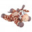 Плюшена играчка за кучета Zolux Friends Olaf Giraffe  във формата на жираф 