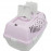 Транспортна клетка Trixie Capri 2 Transport box подходяща за котки и малки породи кучета до 6 кг в светлолилав цвят