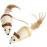 Сизалена играчка за котка ZOLUX Sisal cat toy mouse мишка с пера